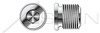 1-1/4"-11 DIN 908, Metric, Threaded Screw Pipe Plugs, Hex Socket Drive, Straight Thread, A2 Stainless Steel