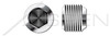 M10-1.0 DIN 906, Metric, Threaded Screw Pipe Plugs, Hex Socket Drive, Conical Tapered Thread, A2 Stainless Steel