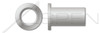 5/16"-18, Grip=0.040"-0.200" Blind Threaded Inserts, Small Flange, Small Head, Open End, Aluminum Alloy 5056