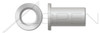5/16"-18, Grip=0.040"-0.200" Blind Threaded Inserts, Small Flange Head with Open End, Aluminum