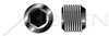 1/16" Threaded Screw Pipe Plugs, 3/4" Taper, Dry Seal, Hex Socket Drive, Alloy Steel, Made in U.S.A.