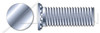 #10-24 X 5/8" Self-Clinching Studs, Flush Head Self-Clinching Studs, Full Thread, Steel, Zinc Plated and Baked