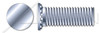 #8-32 X 1-1/4" Self-Clinching Studs, Flush Head Self-Clinching Studs, Full Thread, Steel, Zinc Plated and Baked