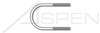 3/8"-16 X 2" U-Bolts, AISI 304 Stainless Steel (18-8) 3/8"-16 X 2" U-Bolts, AISI 304 Stainless Steel (18-8)