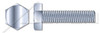 1"-8 X 6-1/2" Hex Tap Bolts, Full Thread, Steel, Zinc Plated