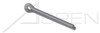 7/16" X 5" Standard Cotter Pins, Extended Prong, Chisel Point, Steel