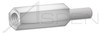 #10-32 X 1/2" Hex Male-Female Standoffs,  5/16" Across Flats, Aluminum
