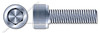 5/16"-24 X 3/4" Socket Cap Screws, Hex Drive, Fully Threaded, UNF Coarse Threading, Alloy Steel, Zinc