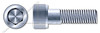 #10-24 X 2" Socket Cap Screws, Hex Drive, Partially Threaded, UNC Coarse Threading, Alloy Steel, Zinc