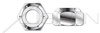 #2-56 Hex Nylon Insert Stop Lock Nuts, NM and NE Series, AISI 304 Stainless Steel (18-8)