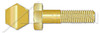 1/4"-20 X 3" Hex Head Cap Screws Bolts, Silicon Bronze
