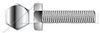 1/4"-28 X 2-3/4" Fully Threaded Hex Head Tap Bolts, Stainless Steel 18-8