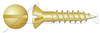 #8 X 1" Wood Screws, Oval Slot Drive, Silicon Bronze