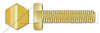 5/16"-18 X 2-1/2" Hex Head Cap Screws Bolts, Full Thread, Brass