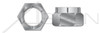 7/16"-20 Flex Type Lock Nuts, Light Hex, Full Height, Steel, Cadmium Plated and Waxed