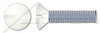 #6-32 X 3/4" Machine Screws, Oval Slot Drive, 82 Degree Countersink, Full Thread, Steel, Zinc Plated, Head Painted White