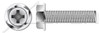 #4-40 X 1/4" Machine Screws, Hex Indented Washer Phillips Drive, Full Thread, Steel, Nickel Plated