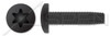 5/16"-18 X 3-1/2" Type F Thread Cutting Screws, Pan Head with 6Lobe Torx(r) Drive, Steel, Black Phosphate and Oil