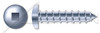 #14-10 X 5/8" Self-Tapping Sheet Metal Screws, Type "A", Pan Square Drive, Steel, Zinc Plated