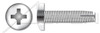 #10-24 X 1/2" Type 1 Thread Cutting Screws, Pan Head with Phillips Drive, 18-8 Stainless Steel