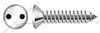 M4.2 X 32mm Oval Head Self Tapping Sheet Metal Security Screws with Tamper-Resistant Drilled Spanner Drive, Stainless Steel A2