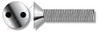 M5-0.8 X 12mm Flat Head Security Machine Screws with Tamper-Resistant Drilled Spanner Drive, Stainless Steel A2