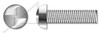 M8-1.25 X 40mm Pan Head Security Machine Screws with Tamper-Resistant One Way Slot Drive, Stainless Steel A2