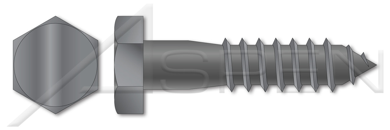 1/2" X 20" Lag Screws, Hex Head, Steel