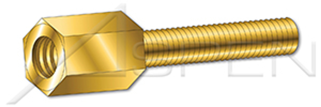 #4-40 X 3/16" Jack Screws, Steel, Yellow Zinc