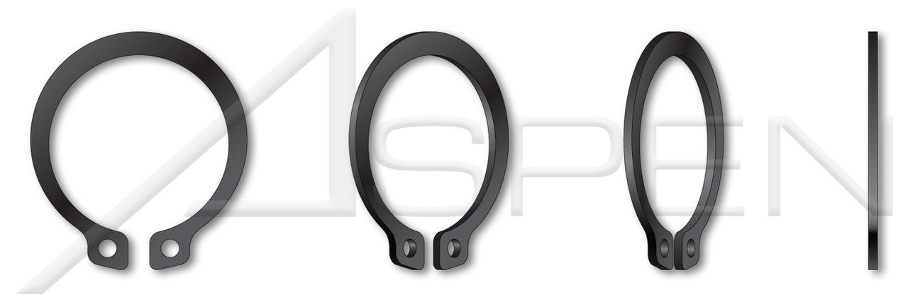 M29 DIN 471, Metric, External Retaining Rings, Spring Steel, Phosphate Coated