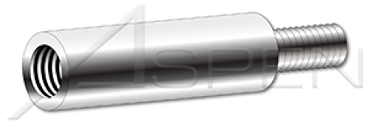 #4-40 X 1" Round Male-Female Standoffs, 3/16" Diameter, AISI 303 Stainless Steel (18-8)