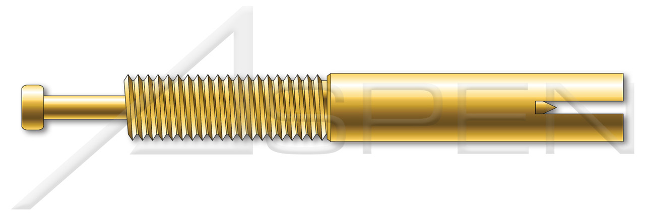 5/16" X 2-3/4" Expansion Pin Anchors, Steel, Yellow Zinc