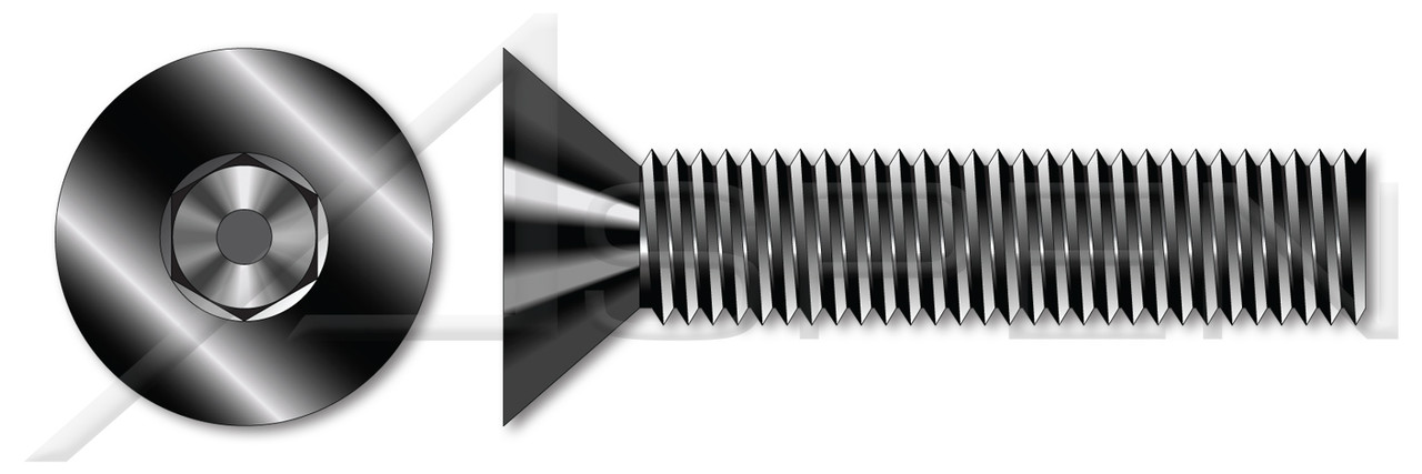 M3-0.5 X 10mm DIN 7991 / ISO 10642, Metric, Flat Head Socket Cap Screws, Class 12.9 Steel, Black Oxide, Holo-Krome