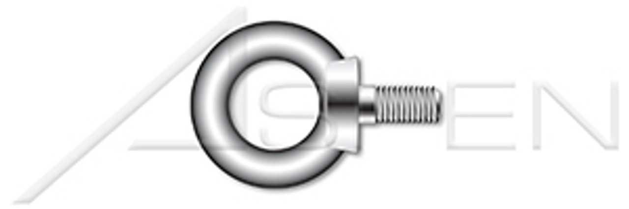 M12-1.75 DIN 580 / ISO 3266, Metric, Lifting Eye Bolts, A2 Stainless Steel