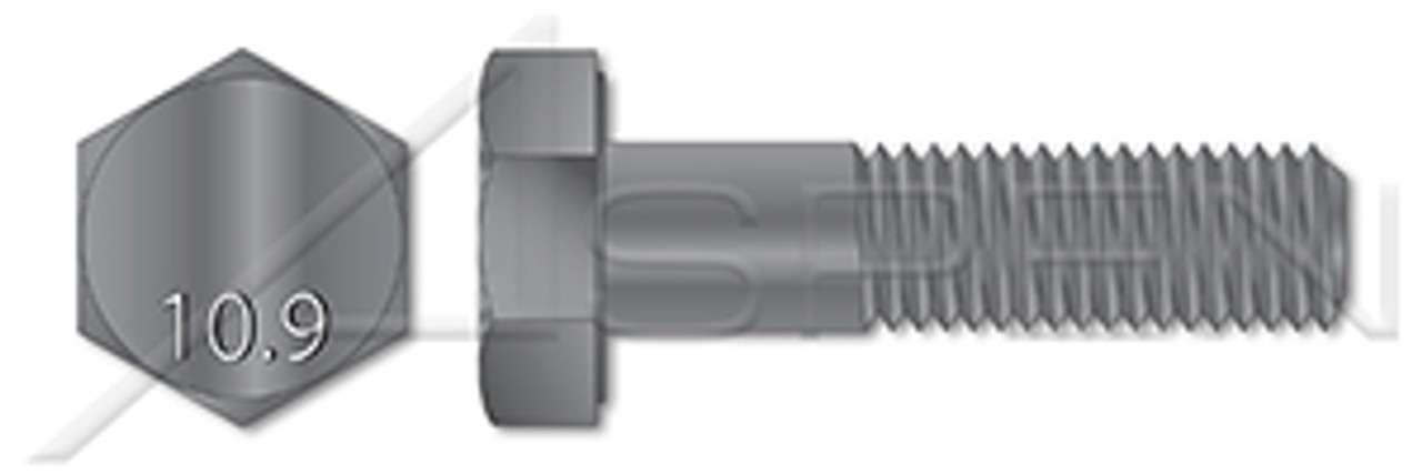 M12-1.75 X 55mm DIN 6914 / ISO 7412, Metric, Heavy Structural Hex Bolts, Class 10.9 Steel, Galvanized