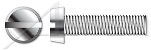 M3-0.5 X 5mm DIN 84 / ISO 1207, Metric, Machine Screws, Cheese Head Slot Drive, Full Thread, A4 Stainless Steel