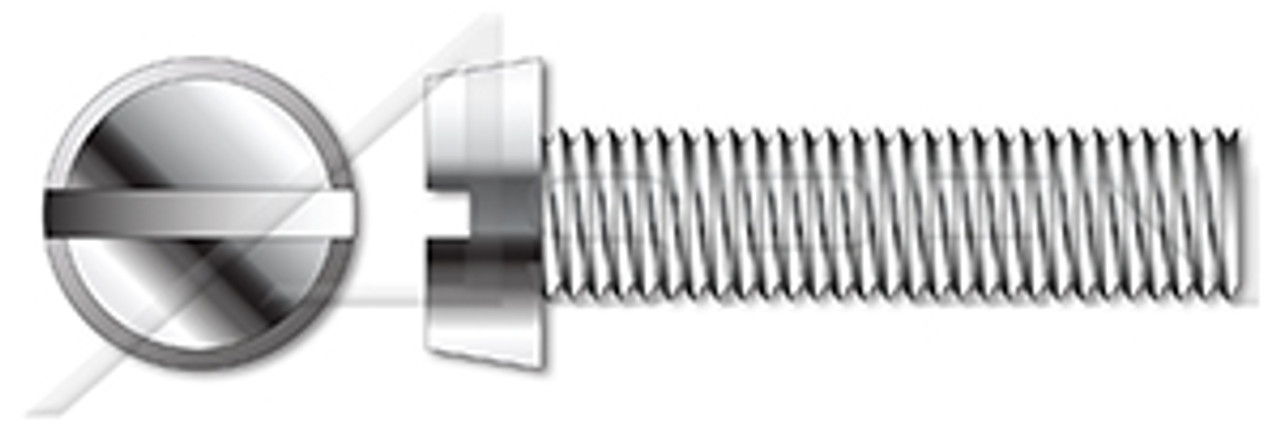 M8-1.25 X 70mm DIN 84 / ISO 1207, Metric, Machine Screws, Cheese Head Slot Drive, Full Thread, A4 Stainless Steel