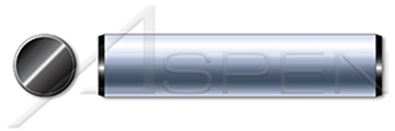 M16 X 40mm DIN 7 Type A / ISO 2338, Metric, Solid Dowel Pins, Steel