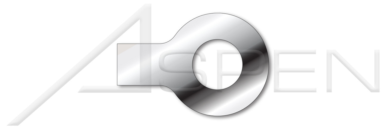 M12, ID=13mm, OD=30mm, THK=1mm Tab Washers with 1 Tab, DIN 93, A4 Stainless Steel
