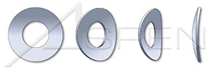 M6 DIN 137 Type B, Metric, Wave Spring Lock Washers, Spring Steel, Hardened, Zinc Plated