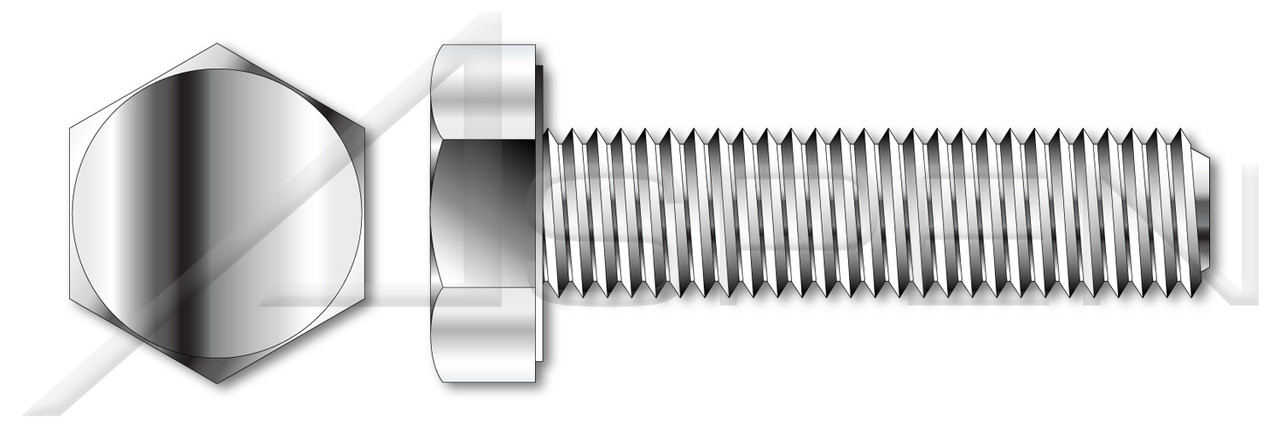 M20-2.5 X 160mm Hex Cap Screws, Fully Threaded, DIN 933 / ISO 4017, A4 Stainless Steel