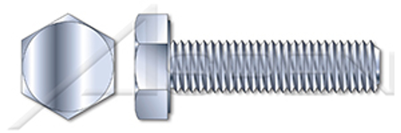 M8-1.25 X 40mm DIN 933, Metric, Hex Head Cap Screws Bolts, Full Thread, Aluminum