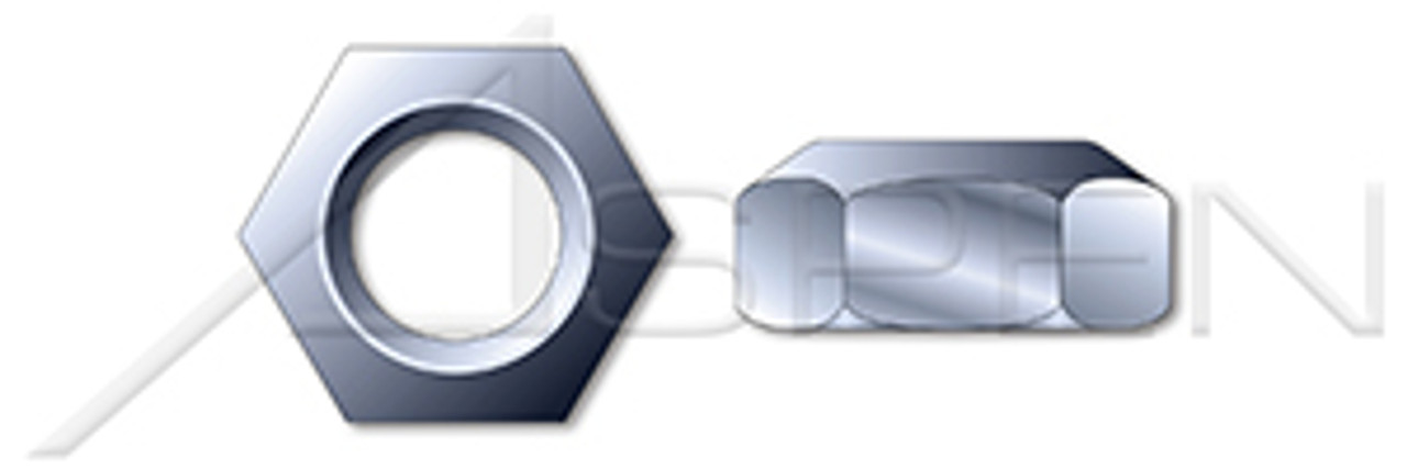 M24-1.5 DIN 980V, Metric, All Metal Prevailing Torque Lock Nuts, Class 8 Steel, Zinc Plated