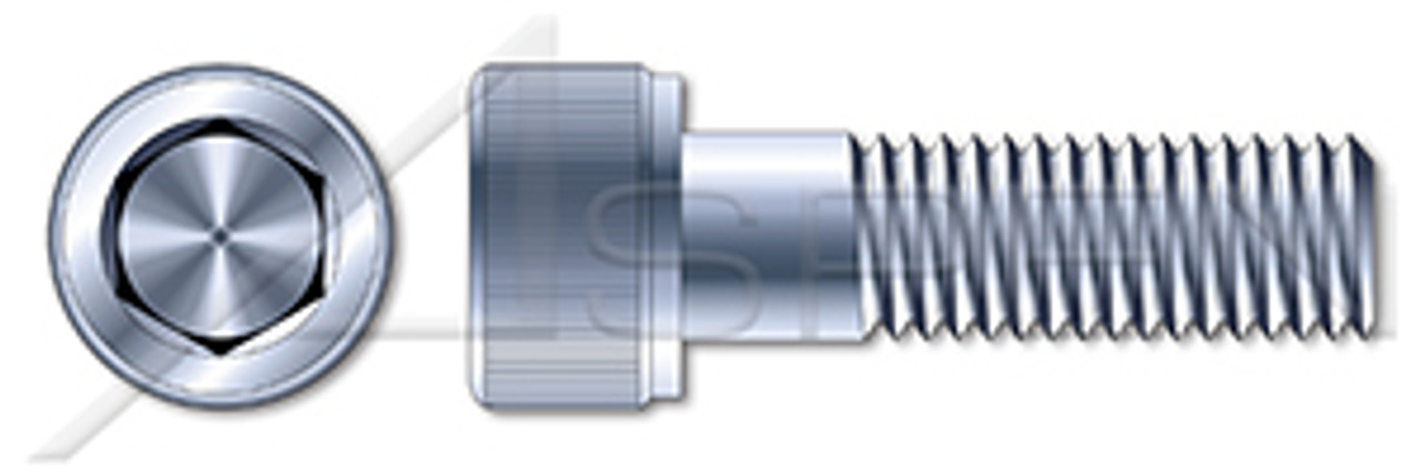 M6-1.0 X 12mm DIN 912 / ISO 4762, Metric, Hex Socket Head Cap Screws, Class 8.8 Steel, Zinc Plated