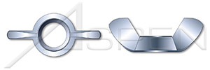 M6-1.0 DIN 315, Metric, Wing Nuts, American Style, Steel, Zinc Plated