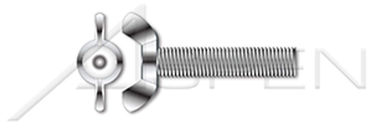 M6-1.0 X 40mm DIN 316, Metric, Wing Screws, Full Thread, A2 Stainless Steel
