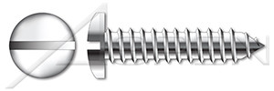 M3.5 X 9.5mm DIN 7971 / ISO 1481, Metric, Self-Tapping Sheet Metal Screws, Pan Slot Drive, Full Thread, A2 Stainless Steel