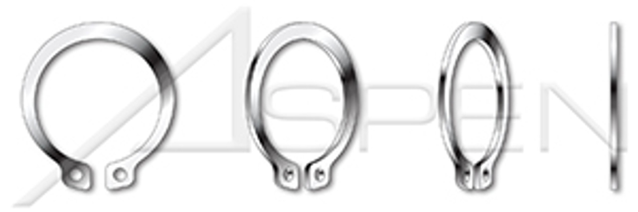 M21 DIN 471, Metric, External Retaining Rings, Stainless Spring Steel