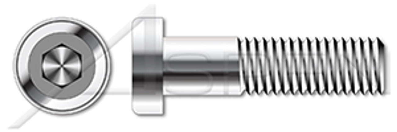 M10-1.5 X 30mm Low Head Socket Cap Screws with Hex Drive and Key Guide, Stainless Steel A2, DIN 6912