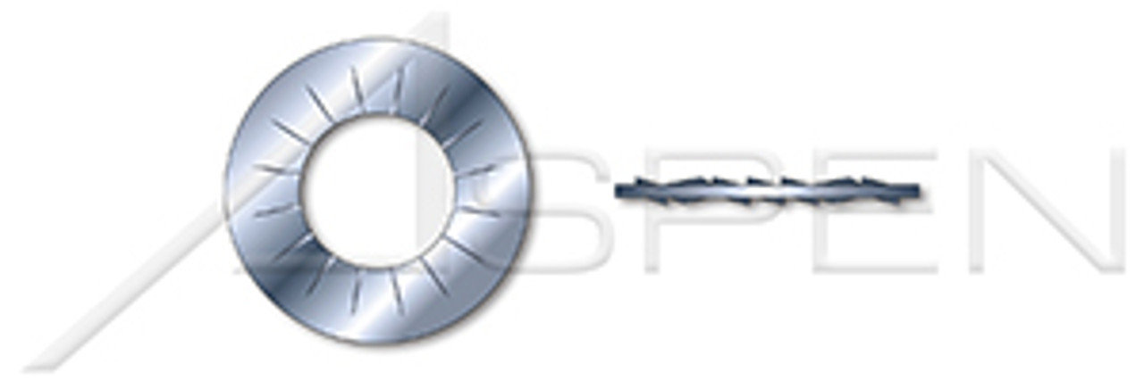 M27 DIN 6798 Type J, Metric, Serrated Lock Washers, Internal Type "J", Steel, Zinc Plated